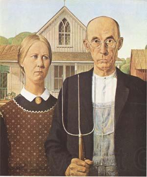 Grant Wood Anerican Gothic (mk09) Germany oil painting art